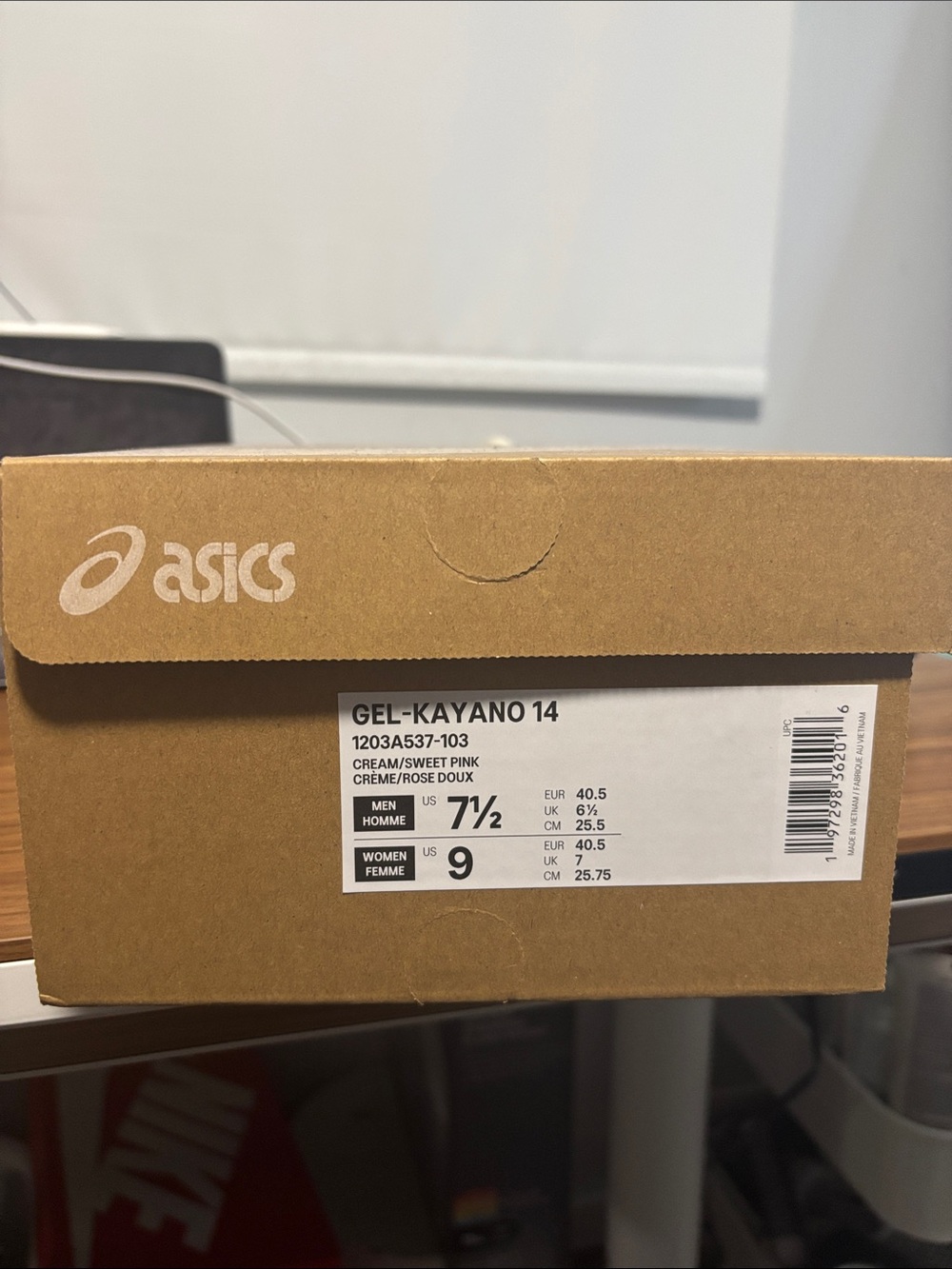 Asics Women's Silver, White & Pink Running Sneakers cream/sweet pink - Picture 7 of 7